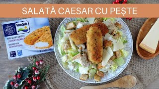 Salată Caesar cu pește [upl. by Ninahs]