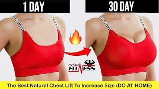 The Best Natural Chest Lift To Increase Size DO AT HOME By Power Fitness [upl. by Dalury]