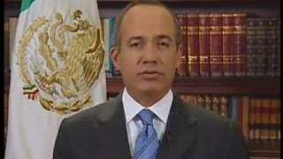 Mensaje a la Nación de Felipe Calderon Marzo 28 2007 [upl. by Kiri11]