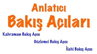 Anlatıcı Bakış Açısı Anlatımda Bakış Açıları [upl. by Eelasor815]