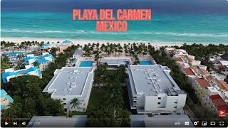 Fly by Drone  Playa del Carmen Playacar Hotels amp area Mexico Feb 2024 HD [upl. by Kassab404]