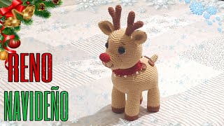 🦌🌲🎅RODOLFO EL RENO NAVIDEÑO  Amigurumis  TUTORIAL paso a paso  cuarta parte 🦌🌲🎅 [upl. by Novel]