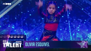 Olivia Esquivel de 7 años  Bailarina  Audiciones  Got Talent Argentina 2023 [upl. by Yelyr]