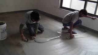 Microtopping micro concrete application [upl. by Esylle]