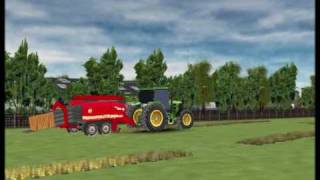 Simtractor V4 Récolte du Ray Grass By The Punisher [upl. by Nie]