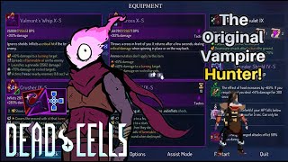 The Trevor Belmont Build  Dead Cells Return to Castlevania Valmonts Whip  Cross Showcase 5BC [upl. by Nyrrat]