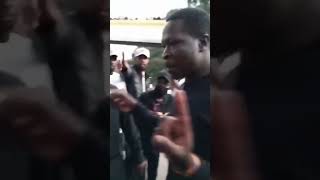 SPM Buzz reporter Hussein Yusufu confronted by occupyparliament protesters yesterday [upl. by Teeniv]