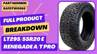 Size Meaning Radar All Terrain Pro 29555r20 10 ply Sku RAFDTW0065 and where to buy [upl. by Leiruh]