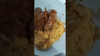 SAUSAGES WITH MASH PATATOES shorts food tasty home cooked yummy delicious [upl. by Nicoli]