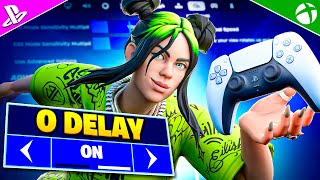 NEW Console 0 DELAY Controller SETTINGS  Sensitivity in Fortnite Chapter 5 [upl. by Anawit]