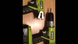 Ryobi 18v drill and impact driver  belt clip [upl. by Alaikim]