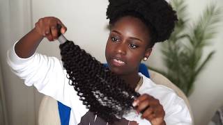 ISEE HAIR REVIEW  First Impression Mongolian Kinky Curly [upl. by Einoj]