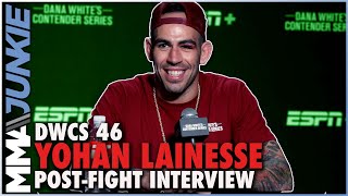 Yohan Lainesse Youve seen nothing yet after winning via knockout  DWCS 46 [upl. by Minerva545]