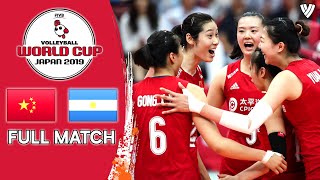 China 🆚 Argentina  Full Match  Women’s Volleyball World Cup 2019 [upl. by Wallack728]