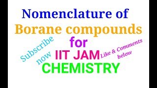 Nomenclature of borane compounds [upl. by Laurena874]