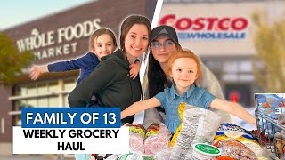 11 KIDS Big Family Grocery Shopping Costco amp Whole Foods [upl. by Paterson108]