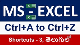 Master Excel Keyboard Shortcuts from CtrlA to CtrlZ  Excel Shortcuts Part 3 [upl. by Kirenoj]