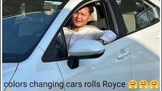 Colors changing cars rolls Royce 👌👌😱😱😱🫣🫣viralvideo automobile nepaltrending nepal butwalmuser 🥰 [upl. by Roid]