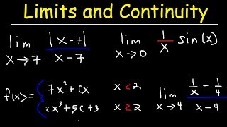 Limits and Continuity [upl. by Hasin]