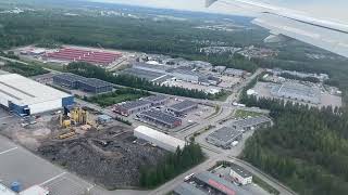 Landing 🛬 in Helsinki Airport the largest airport in Finland [upl. by Mapes]