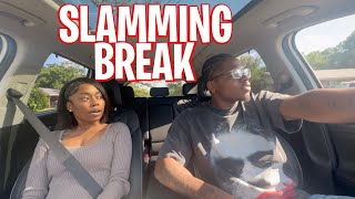 SLAMMING THE BRAKES PRANK ON SHAE 🤦🏾‍♂️ BAD IDEA 😤 [upl. by Elsy]