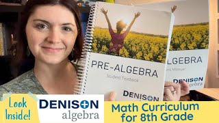 Denison Algebra PreAlgebra Curriculum for 8th Grade Math  LOOK INSIDE [upl. by Merissa]