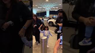 kapilsharma’s daughter anayrasharma complains when paps start clicking pictures [upl. by Anilatsyrc]