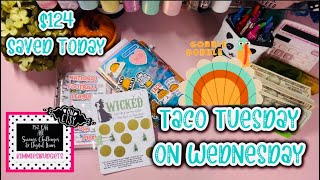 🫣🌺Taco Tuesday on Wednesday 🤪🌺 124 Saved In Savings Challenges  Cash Envelope System WORKS [upl. by Harle273]