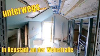 Der Trockenbauer unterwegs in Neustadt an der Weinstraße Badezimmer Umbau Dachgeschoss Drywall DIY [upl. by Lamberto210]