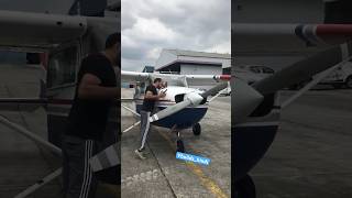 Preflight checks…aviation pilotlife pilot cessna airport travel fly airbus landing vbuild [upl. by Downall]