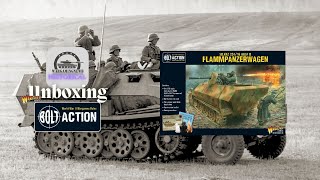 Unboxing Warlord Games Bolt Action SdKfz 25116 Flammpanzerwagen Unboxing [upl. by Anay]