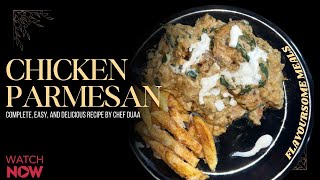 Chicken Parmesan recipe  Chicken Parmesan with white sauce  creamy chicken Parmesan  easy recipes [upl. by Sternick3]