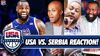 TEAM USA DEFEATS SERBIA  Olympics Paris 2024  Road Trippin Live Reaction [upl. by Acinok]