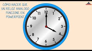 Cómo Hacer Que Un Reloj Análogo Funcione En PowerPoint [upl. by Errot]