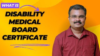 Disability Medical Board Certificate Malayalam [upl. by Rukna549]