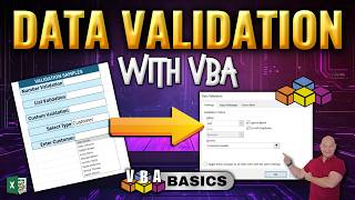 VBA For Beginners Data Validation Taken To The Next Level [upl. by Lilia]