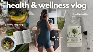 HEALTH amp WELLNESS VLOG early mornings activewear haul amp grocery shopping [upl. by Ettenyl]