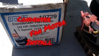 How To Install An Aftermarket Condenser Fan Motor [upl. by Lahcear]