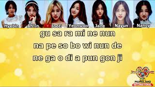 Momoland 모모랜드  Jjan Koong Kwang Easy Lyrics [upl. by Notniw955]