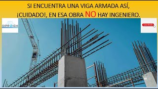 Si ven una viga armada así ¡allí no hay ingeniero incluido caso sísmico Ingeniería civil aplicad [upl. by Anne-Corinne]