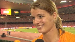 Dafne Schippers 200m Gold Medal Interview  IAAF World Championships Beijing 2015 [upl. by Roselyn595]