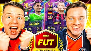 DES CRACKS  WIRTZ 92 amp LACROIX 90 FUTURES STARS REJOIGNENT LÉQUIPE FUT CHAMPIONS FIFA 22 0€ 96 [upl. by Noid]