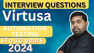 Virtusa Client Round Interview 3 to 10 Year ExperienceSeleniumJavaAPI Testing [upl. by Ahsikad]