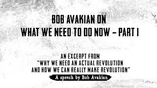 Bob Avakian On What We Need To Do Now  Part 1 [upl. by Halludba114]