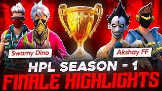 HPL SEASON1 🔥4VS4 TOURNAMENT GRAND FINALE🏆 SWAMY DINO VS AKSHAY FF🔥 WHO WILL WIN 🤔 [upl. by Nwahsyd94]