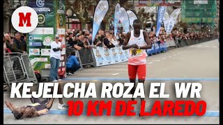 Kejelcha gana el 10K de Laredo frente a Cheptegei y se queda cerca del récord mundial I MARCA [upl. by Row787]