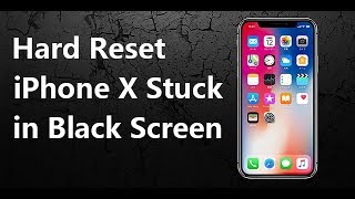 Hard ResetReboot iPhone X88 Plus7 stuck in Black Screen [upl. by Maher]