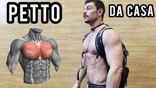 ALLENAMENTO PETTO ipertrofia muscolareAUMENTA LA TUA MASSA MUSCOLARE A CASA [upl. by Mayyahk]