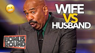 Wife VS Husband Funny Answers On Family Feud With Steve Harvey [upl. by Eniarol]