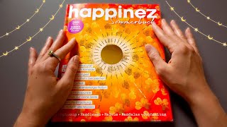 ASMR HAPPINEZ quotSOMMERBUCH 2024quot 💛🧡  Paper Sounds Tracing Brushing Vorlesen  Sanft Geflüstert [upl. by Cirone570]